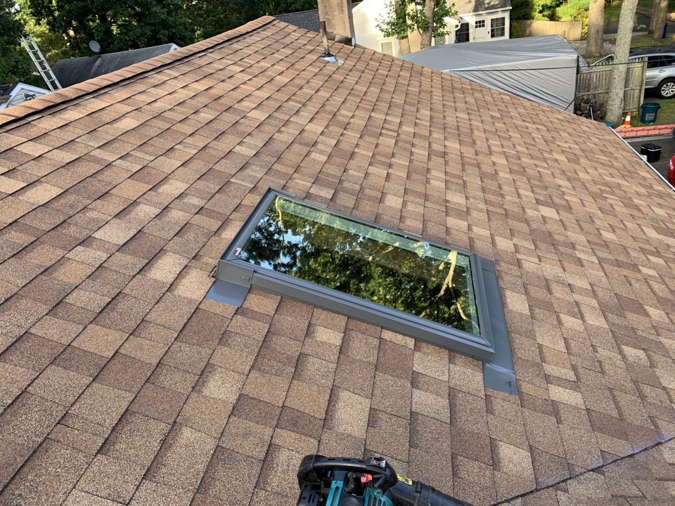New Roof and Skylights in Brick, New Jersey Premier Roofing Toms